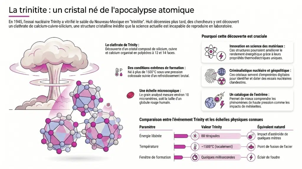 Découverte du cristal de trinitite
