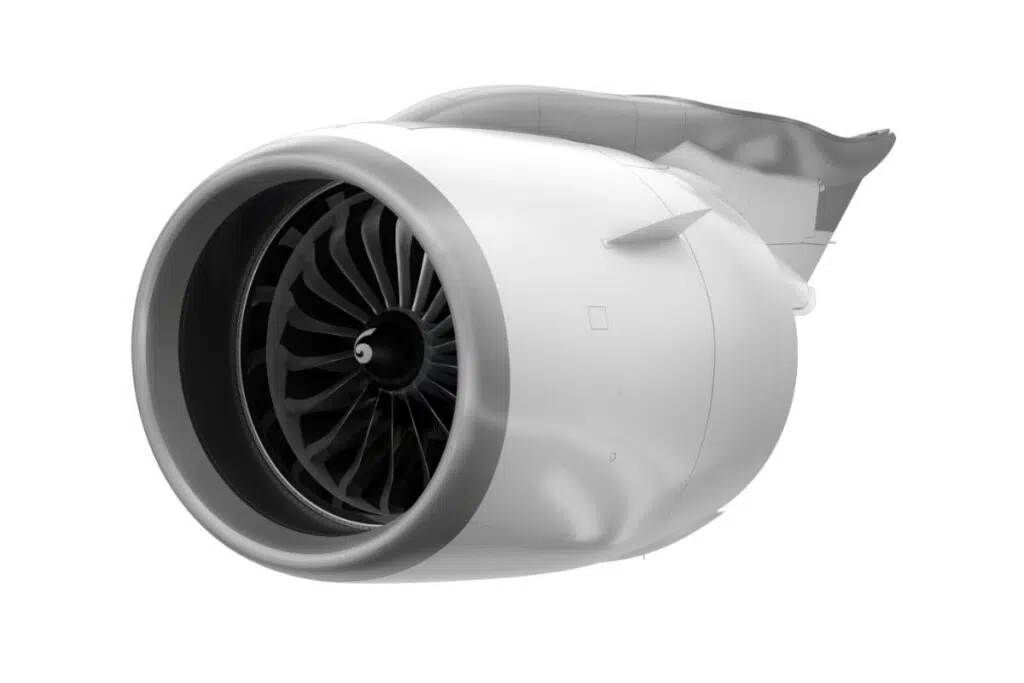 La nacelle de l'A320neo fait 5,1 mètres de long pour 2,7 mètres de diamètre.