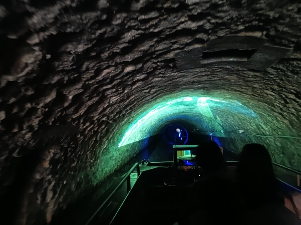 La balade comprend plusieurs séquences de « son et lumière » lors des passages dans les canaux souterrains - crédit : Media24.fr