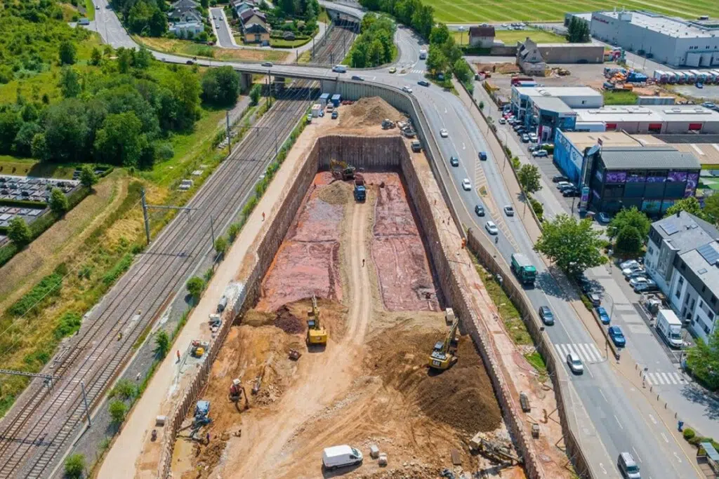 Chantier TER Ettelbruck - crédit : Eiffage.
