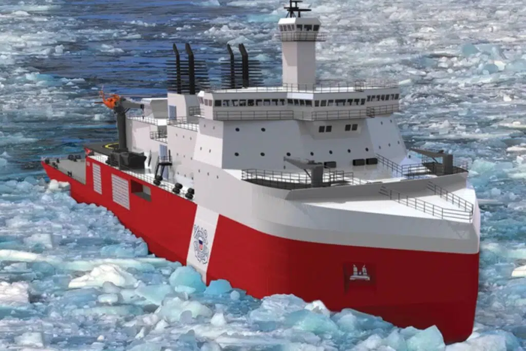 Représentation 3d du Polar Security Cutter - crédit : United States Coast Guard