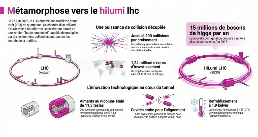 Évolution du grand collisionneur LHC