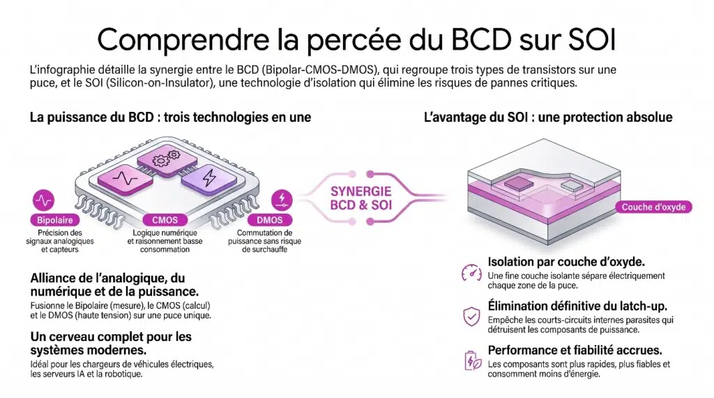 Infographie du BCD sur SOI