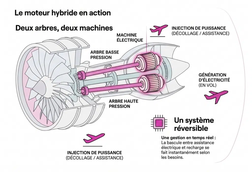 Moteur d'avion hybride PHILEAS