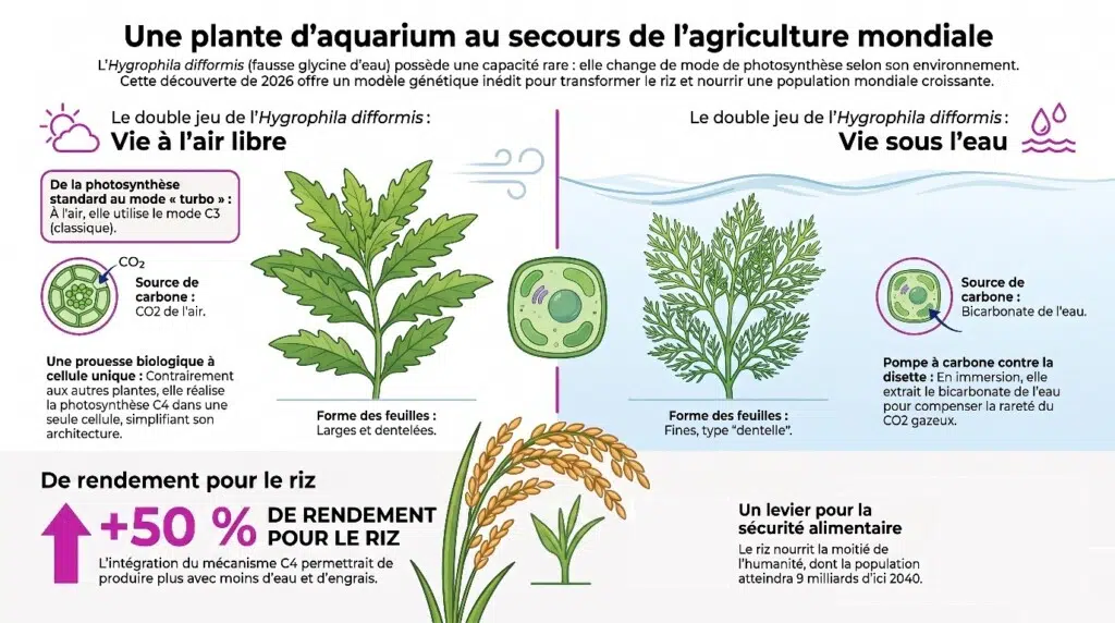 Hygrophila difformis et l'agriculture mondiale