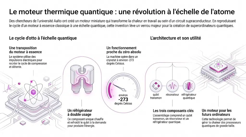 Le moteur thermique quantique