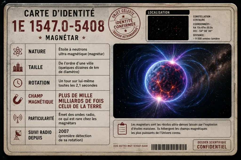 Carte d'identité de l'étoile 1E 1547.0-5408