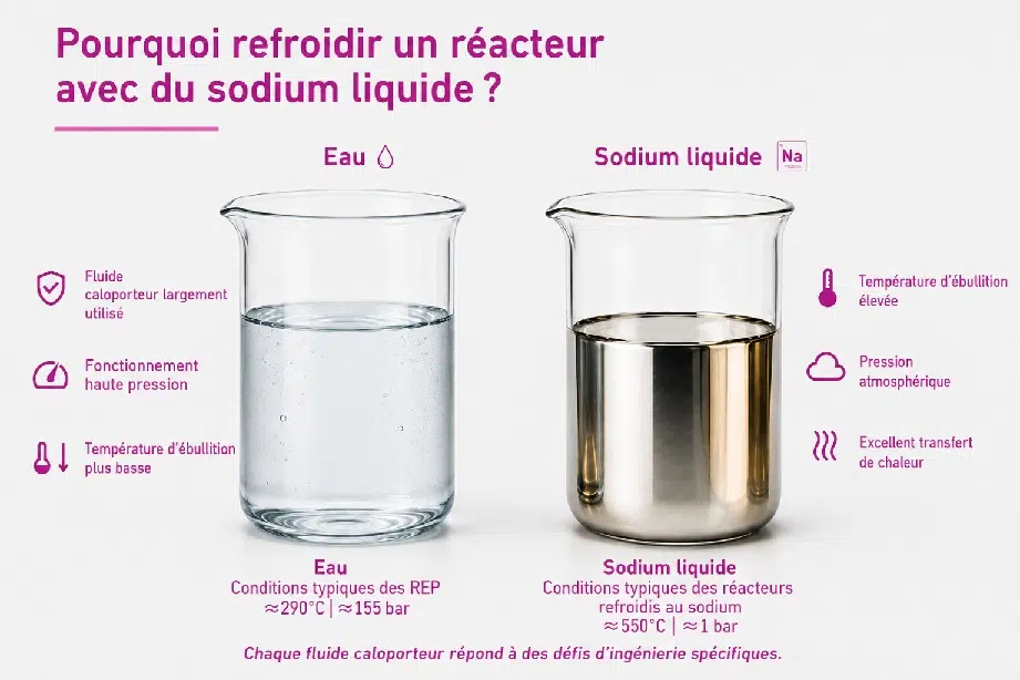 Sodium vs eau pour nucléaire