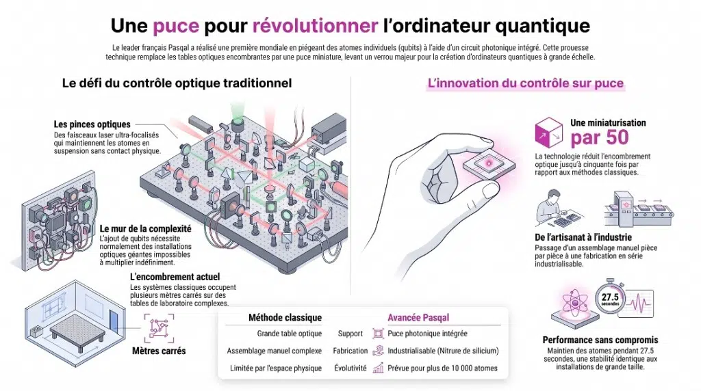 Puce pour l'ordinateur quantique