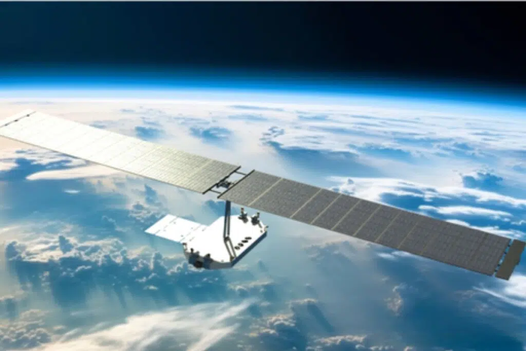La photo montre le satellite Honghu-03, développé indépendamment par le fabricant chinois de satellites Hong Qing - crédit : Hong Qing
