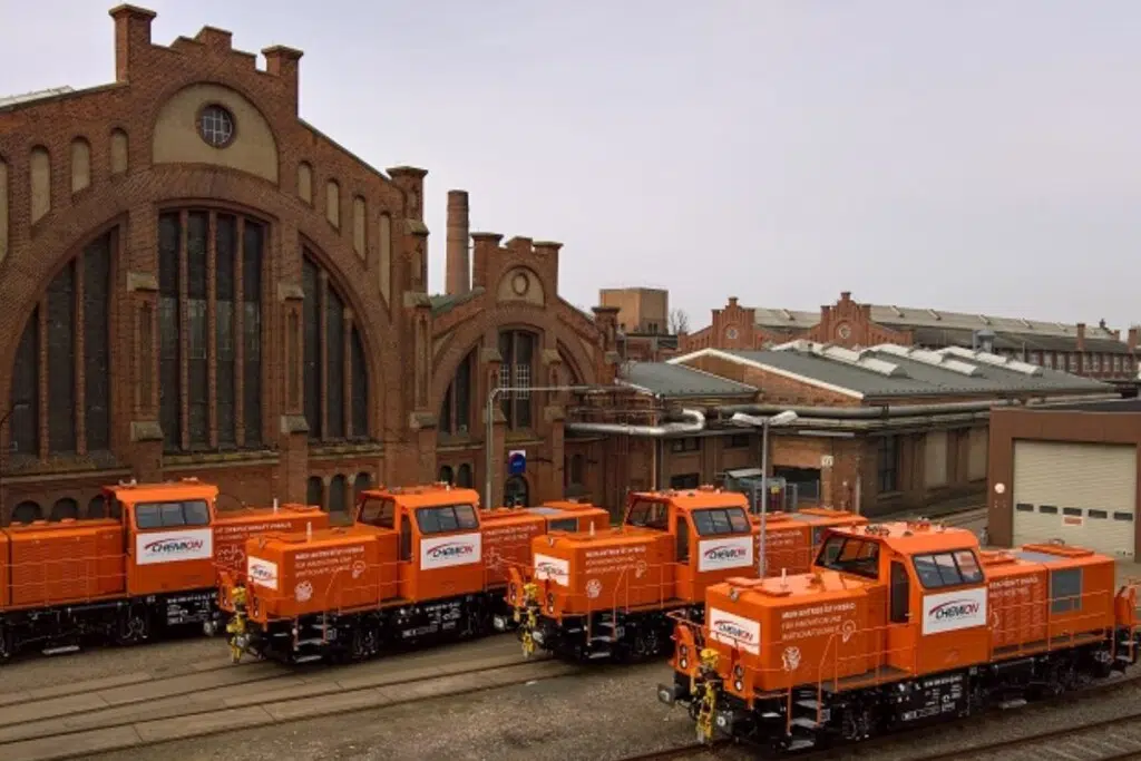 La locomotive Prima H3 d'Alstom consomme 50 % de carburant en moins par rapport aux locomotives de manœuvre conventionnelles - crédit : Alstom