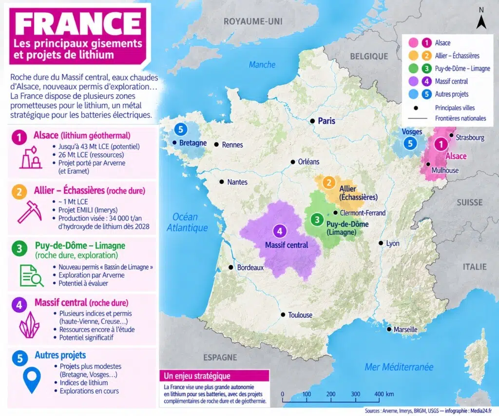 La France, terre de lithium