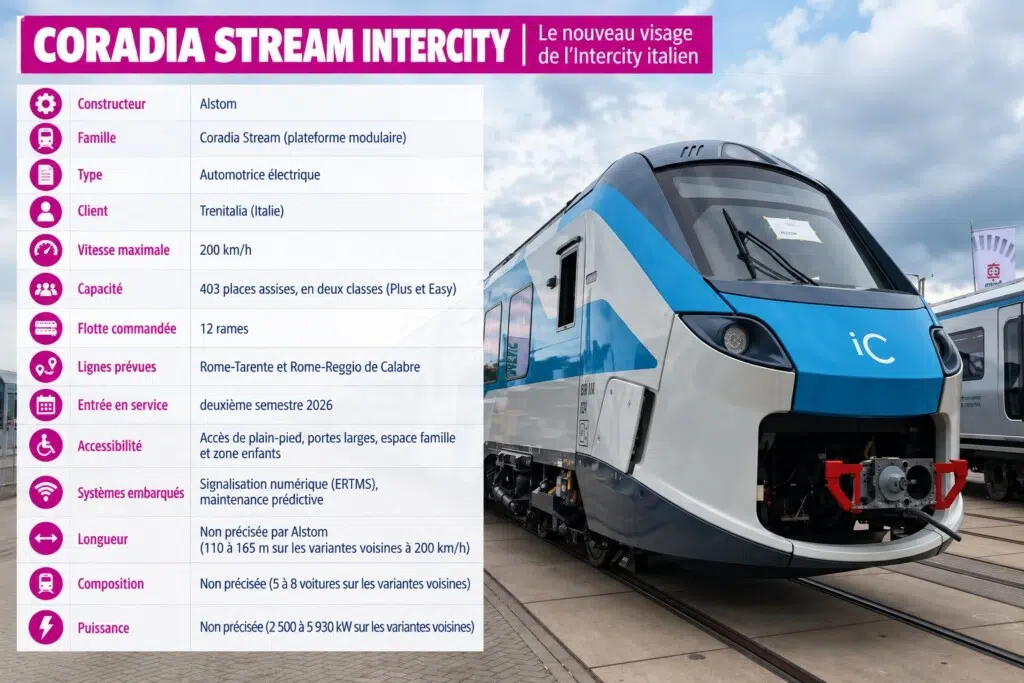 Fiche technique du Coradia Stream Intercity