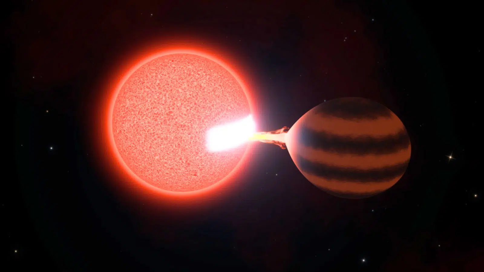 Jamais encore les scientifiques n'avaient vu ce comportement dans l'espace : cette étoile est en train de « dévorer » à petit feu sa voisine Jamais encore les scientifiques n'avaient vu ce comportement dans l'espace : cette étoile est en train de « dévorer » à petit feu sa voisine