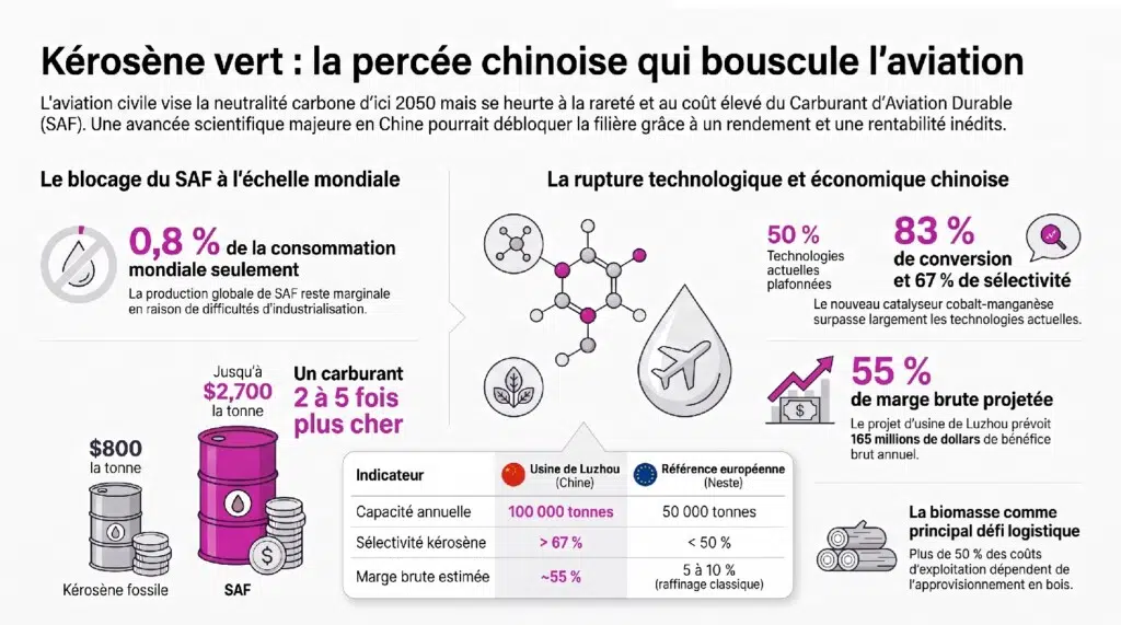 Kérosène vert : percée chinoise