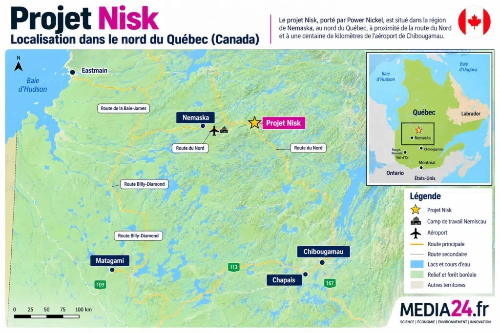 Carte du projet NISK