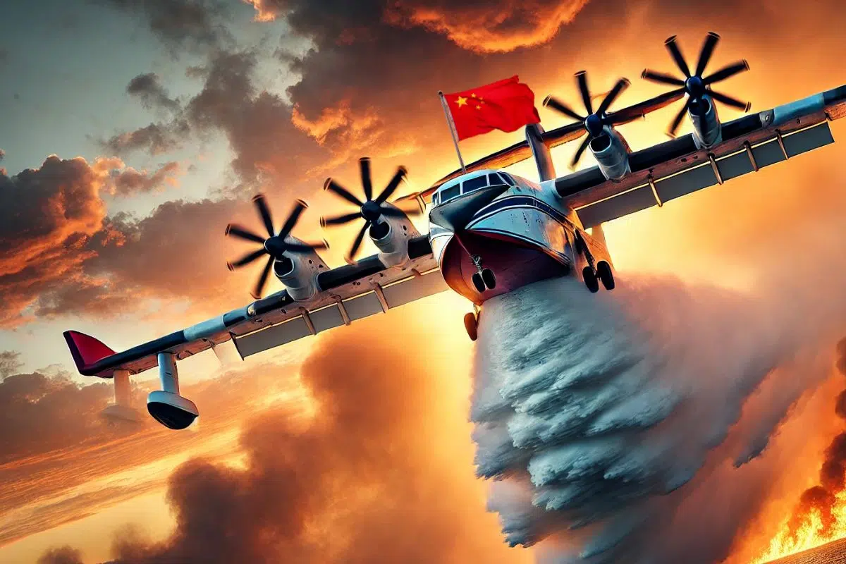 La Chine choque Airbus et Boeing avec ce colosse des airs : le plus grand hydravion jamais conçu pouvant déverser jusqu'à 12 tonnes d'eau