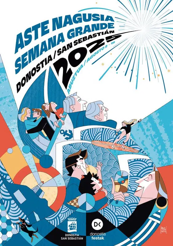 Affiche semana grande san sebatien 2025