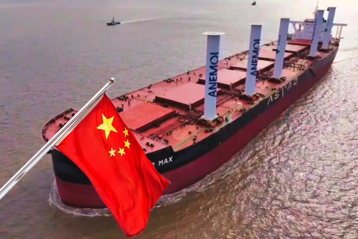 La Chine a réinventé une technologie de plus de 2000 ans pour faire avancer ce titan des mers de 350 mètres de long et économiser 3000 tonnes de carburant par an La Chine a réinventé une technologie de plus de 2000 ans pour faire avancer ce titan des mers de 350 mètres de long et économiser 3000 tonnes de carburant par an