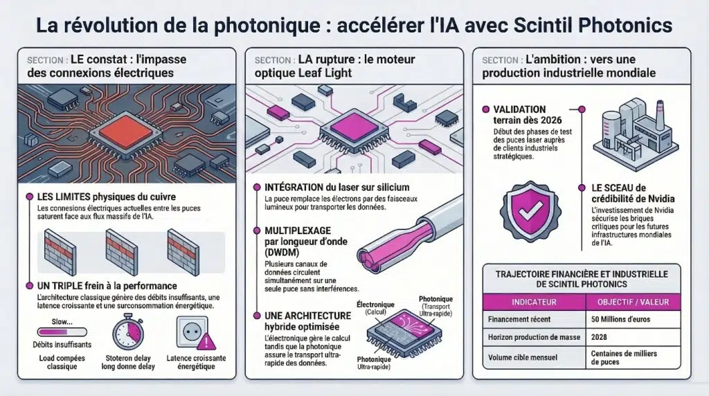 La photonique sur silicium de SCINTIL Photonics