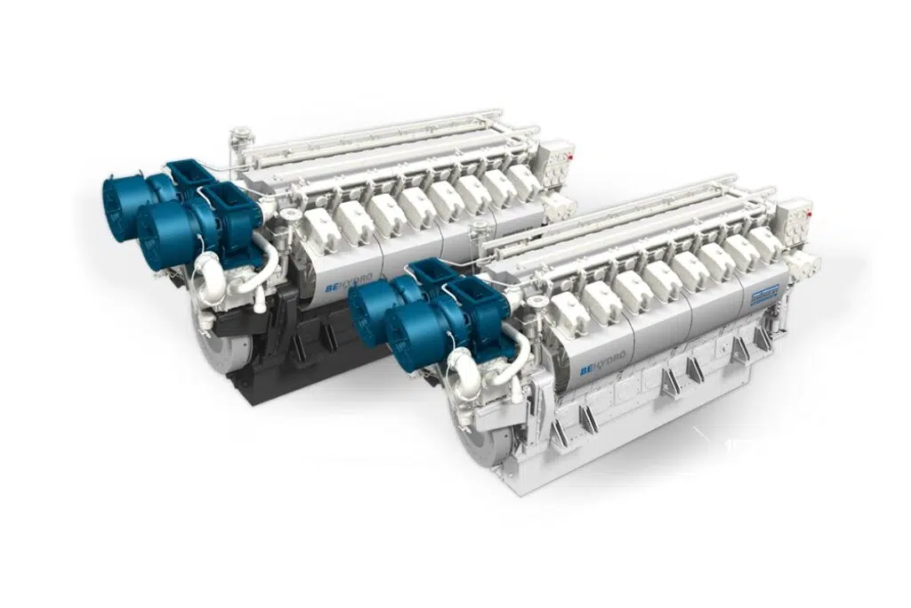 Le moteur 16 DZ(D) H2 développe 2 670 KW (ou 3 580 CV).