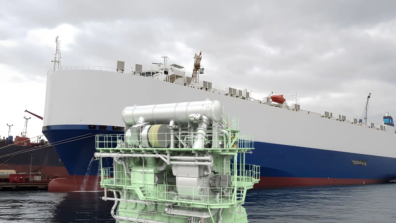 Ce moteur colossal de plus de 400 tonnes réalise sa première vente et c'est une excellente nouvelle pour l'avenir du GNL dans le transport maritime Ce moteur colossal de plus de 400 tonnes réalise sa première vente et c'est une excellente nouvelle pour l'avenir du GNL dans le transport maritime
