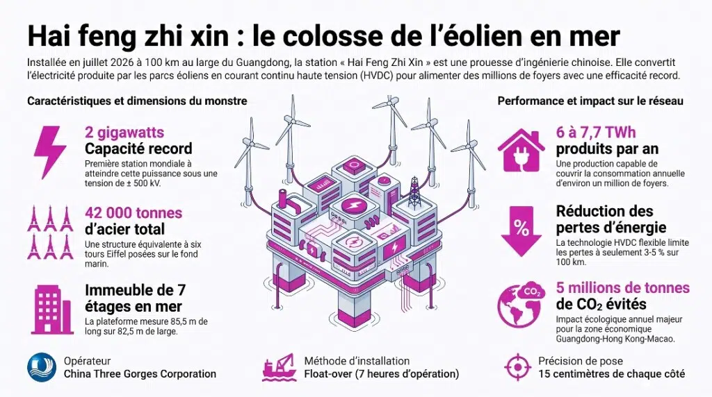 Hai Feng Zhi Xin, le cœur du plus grand parc éolien offshore chinois