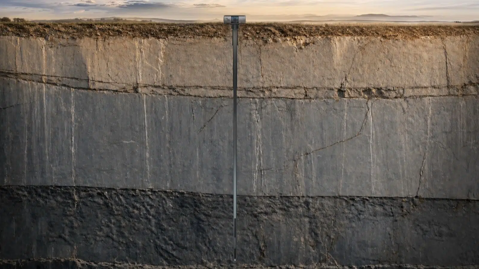 Enfouir une centrale nucléaire à 1,6 km de profondeur comme veulent le faire les États-Unis présente 2 avantages : l'environnement minéral et la pression