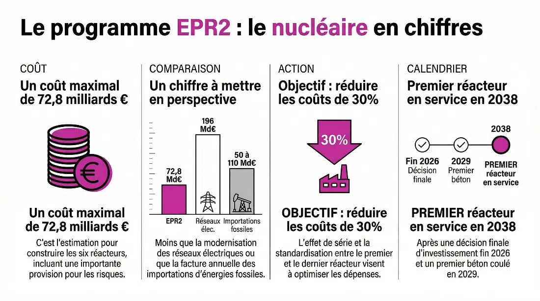 Coût EPR2 - infographie (crédit : Media24.fr)